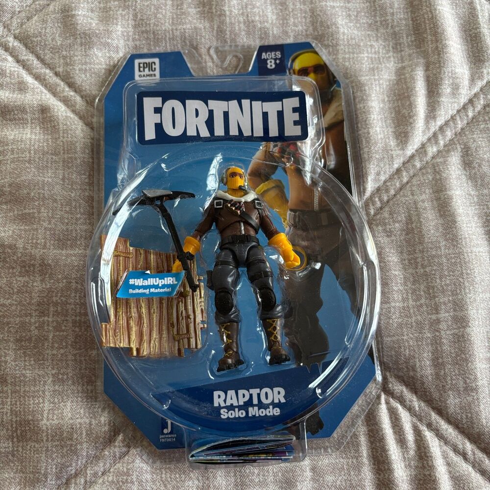 Fortnite Solo Mode Raptor Action Figure 4" Jazwares Sealed NIP Royal Air Force
